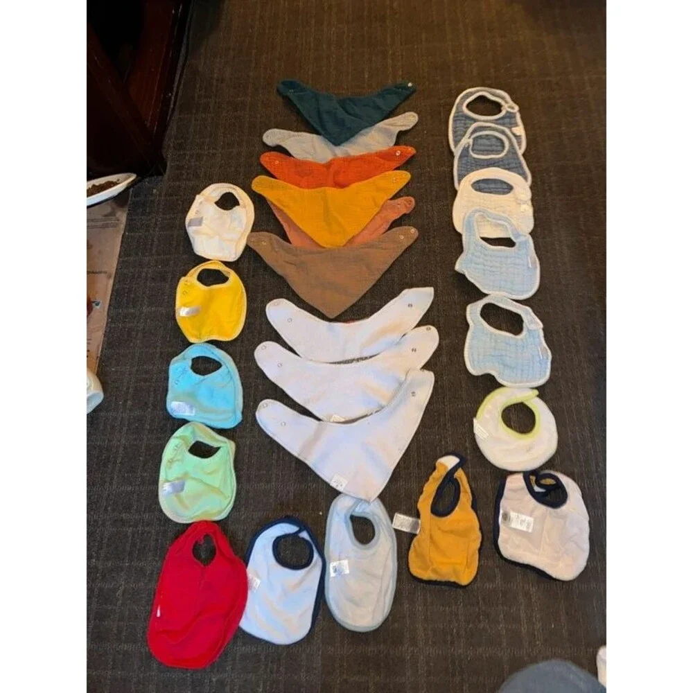 Lot of 25 Baby Bibs